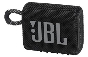 JBL Go 3 Wireless Portable Bluetooth Mini Speaker, Small Speaker with Pro Sound, Vibrant Colors with Rugged Fabric Design, Lightweight IP67 Waterproof, Type C Interface (Without Mic, Black)