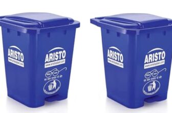 ARISTO Plastic Step-On Pedal Garbage Waste Dustbins 45 Ltr (Blue,Blue) Combo
