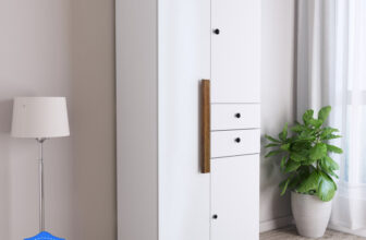 CARLTON LONDON Willy Engineered Wood 3 Door Wardrobe(Finish Color – White, Knock Down)