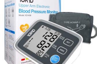 iGRiD Fully Automatic Digital Blood Pressure Monitor | BP Machine with Backlit Display, Adjustable Cuff, Advanced Algorithm Measurement, Dual User Memory