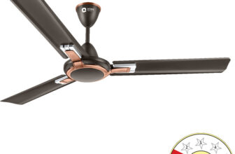 Orient Electric Ujala Prime | Superior Air Flow| BEE-5 Star Rated |Rust-Proof blades with 5 Year Warranty Energy Saving 1200 mm Ceiling Fan(1 Star | Smoke Brown | Pack of 1)
