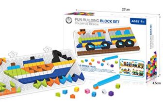 Vibgyor Vibes 240 Pc DIY Transportation Building Blocks Jigsaw Puzzle