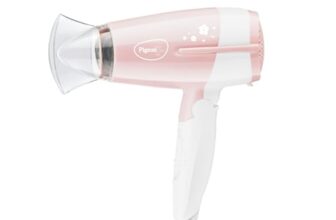 Pigeon Hair Dryer| 1200 Watts| 3 Speed & Temperature With Cool Shot (Hot/Cool/Warm)| Foldable Handle| For Women and Men| 2 Years Warranty, Pink