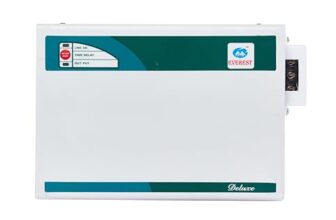 Everest EW 400 Deluxe Voltage Stabilizer Used for Inverter AC & Split AC Upto 1.5 Ton | Working Range: 170V – 270V | Convenient LED Indicator | White