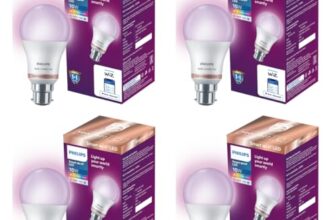 Philips Wiz Smart WI-Fi LED Bulb B22 10-Watt, 16 Million Colors , Compatible with Amazon Alexa and Google Assistant- (Pack of 4)