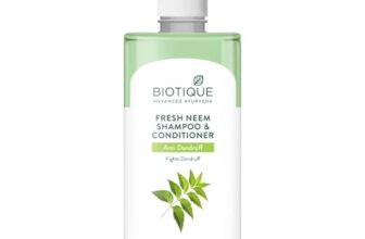 Biotique Fresh Neem Anti Dandruff Shampoo and Conditioner | Controls Dandruff | Eliminates Dryness, Flaking, and Itching | Hair Looks Fresh and Lustrous |Suitable for All Skin Types | 500ml