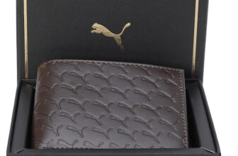 PUMA Men Casual Brown Genuine Leather Wallet(4 Card Slots)