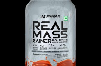 BIGMUSCLES NUTRITION Real Mass Gainer | Added Glutamine, BCAA | High Protein Weight Gainers/Mass Gainers(2 kg, Chocolate)