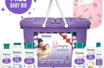 HIMALAYA Happy Baby Gift Pack with Baby Bib (9 in 1)(Purple)