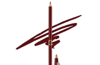 Colors Queen Eye Liner & Lip Liner Pencil Enriched with Vitamin A & E | Bold & Matte Lip Liner, Highly Pigmented Lip Liner Pencil with Sharpener (23 – Cherry Red)