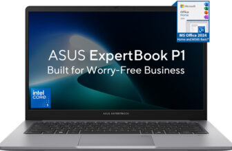 ASUS Expertbook P1 with 1 Yr ADP (i5 14th Gen) Intel Core 5 210H – (32 GB/512 GB SSD/Windows 11 Home) P1403CVA-S61638WS Laptop(14 Inch, Misty Grey, 1.44 kg, With MS Office)