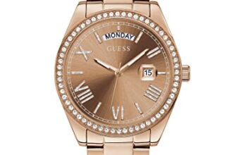 Guess Round 36mm Rose Gold Dial Analog Women Watch – GW0307L3