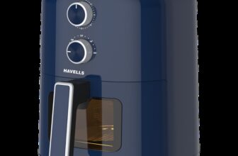 HAVELLS Prolife Brio Air Fryer 4.2 L | Aero Crisp Technology for Air Circulation Aero Crisp Technology for Air Circulation See Through Window Non-Stick Silicon Coated Basket Adjustable Temperature and Time Air Fryer(4.2 L)