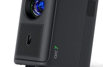 Lumio Arc 7 Portable Home Projector | Official Google TV + Netflix | Native 1080p Full HD | Sealed Light Engine | 400 ANSI Lumens | 4K Support | Auto Keystone | Dolby Audio | 16W Bluetooth Speaker