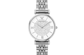 Emporio Armani Gianni T-bar Analog White Dial Women’s Watch – AR1925