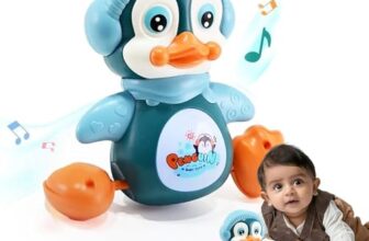 Jack Royal Penguin Waver Musical Toys, Baby Crawling Toys with Music and LED Lights, Singing, Dancing, Learning Crawling Toys for Boys or Girls