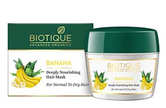 Biotique Banana Deeply Nourishing Hair Mask| Enriched with Natural Banana Extracts | Helps Strengthen, Hydrate & Smooth Normal to Dry Hair | Reduces Frizz, Breakage & Dryness | 175g (Pack of 1)