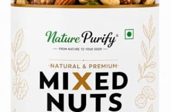 Nature Purify Mixed Dry Fruits Premium 1kg | Almonds, Cashews, Kishmish, Apricots & Seeds Mix | Fresh Crunchy Nut & Fruit Combo Pack for Snacking & Gifting | Jar Pack Of 1