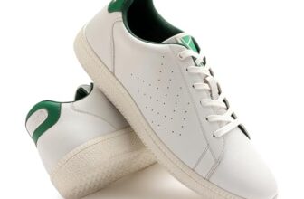 hummel Classic Pinnacle Casual Sneaker for Women Lightweight Breathable with Enhanced Comfort Cushioned Insole and Slip-Resistant Work and Play Casual Shoes- UK 3 White & Green