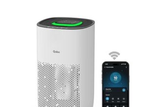 Qubo Smart Air Purifier Q200 by Hero | Up to 200 Sq. Ft.| True HEPA H13 | Removes 99.99% Dust, Allergens, Smoke, Virus & PM2.5 | 150 m³/h CADR |5-Stage Filter|App & Voice Control| 9000 Hrs Filter Life