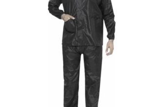BENAVJI Men’s Waterproof Rain Wear Combo | Hooded Raincoat Suit with Pants for Riding, Camping & Travel
