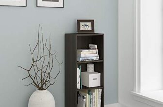 Spacewood William Book Shelf for Home | 3 Year Warranty | Home Library, for Wall, Book Stand, Case 1060 X 400 Engineered Wood, 3 Shelves – Fumed Oak