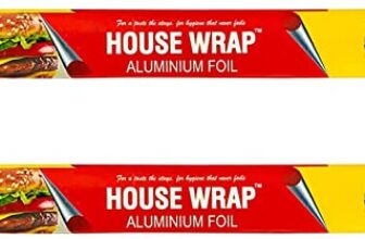 House Wrap Aluminium Foil 18 Meters Total for Food Packing, Cooking, Baking | Foil Paper for Food Wrap 11 Microns Thickness