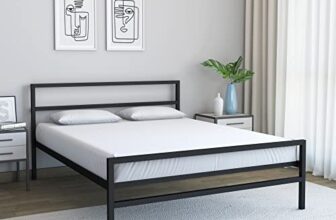 Nilkamal SLEEP Striker Queen Size Metal Bed (Black)