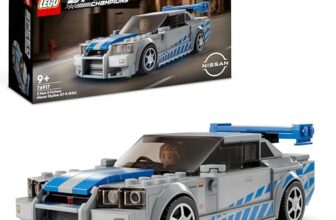 LEGO Speed Champions 2 Fast 2 Furious Nissan Skyline GT-R (R34) 76917 Building Toy Set; Race Car Model for Ages 9+