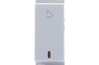 Wipro Northwest Venia 6A Bell Push With Indicator, White (pack of 10)