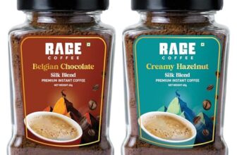Rage Coffee Silk Blend Instant Coffee | Belgian Chocolate & Creamy Hazelnut Silk Blend Flavoured Coffee 60 GMs Each | Premium, Bold & Smooth | Pack of 2