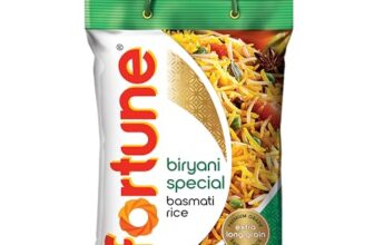 FORTUNE Biryani Special Basmati Rice, 5 kg |Extra Long Grain Basmati rice (Up to 24 mm) | Ideal for Biryani