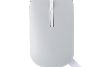 ASUS Marshmallow Md100 USB Mouse, Silent Button, Up to 1600 Dpi, Dual-Mode Connection, (Grey)