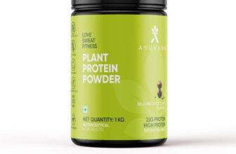 Ayuvana Plant Protein Powder Plant-Based Protein(1 kg, Belgian Chocolate)