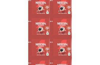 NESCAFE Classic Instant Coffee Powder | Great start to your morning | 100% Pure Coffee | 66 g (30 units x 2.2 g each) Pack, Packet