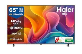 Haier H5E Series 165cm (65) 4K Ultra HD Smart LED Google TV 65H5E