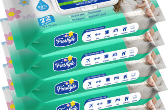 Freshylo Baby Wipes with Lid & 99% Purified Water | pH-Balanced Wet Tissues, Pack of 5(360 Wipes)
