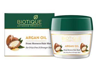 Biotique Argan Oil Hair Mask from Morocco | Enriched with Moroccan Argan Oil | Ideal for Frizz-Free, Stronger & Healthier Hair | Improves Hair Smoothness, Strength & Natural Shine | 175g