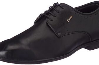 Bata Sandy E Men’s Black Formal Shoes – 10 UK (8216042)