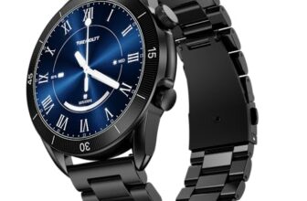 Fire-Boltt Legacy Luxury Round Smart Watch 1.43″ Super AMOLED,Bluetooth Calling,Wireless Charging,Voice Assistant,SpO₂ & Heart Rate Monitor,110+ Sports Modes, Metal Smart Watch for Men & Women – Black