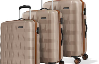 ARISTOCRAT Comet Set of 3 Trolley Bag | S+M+L | Hard Luggage with Combination Lock Cabin & Check-in Set 8 Wheels – 30 Inch