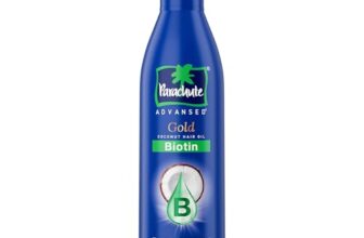 Parachute Advansed Gold Biotin & Coconut Hair Oil | Deep Nourishment for Fuller Hair| No Paraben or Silicone | 300ml