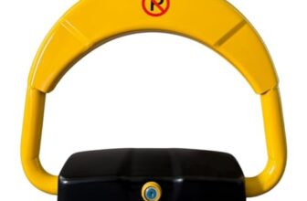 AREO 315 Universal T-Shape Car Steering Wheel Anti-Theft Security Lock with 2 Keys | Auto Safety Device for All Cars | Heavy Duty Steel Construction | Easy Install | Car Security Accessory