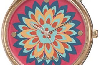 TEAL BY CHUMBAK Analog Wrist Watch for Women | Round Dial | Floral Strap | Stylish Fashion Watch | Gift for Girls & Ladies | Casual & Work Wear