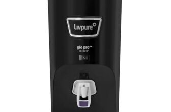 Livpure GLO PRO++ RO+UV+UF | Water Purifier for Home – 7 L Storage | Free Standard Installation | Suitable for Borewell, Tanker, Municipal Water | Black