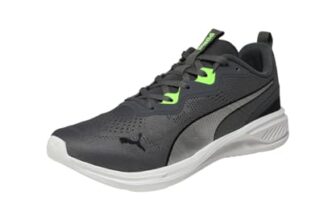 Puma, Men, Scorch Whizz FusionComfort, Cool Dark Gray-Black-Green Glare, Running Shoe, 8UK, (31250403)