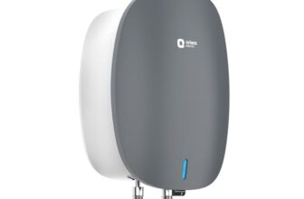 Orient Electric Instaflo Neo | 5.9L Instant Water Heater | Stainless Steel Tank | Shockproof, 6.5 Bar | Red Dot Design Winner |Suitable for low & mid rise buildings| 6 years tank warranty| Slate Grey