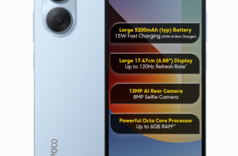 POCO C81x (Ice Blue, 64 GB)(3 GB RAM)