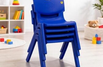 Prima Baby Plastic Chair 120 Set of 4 |Strong Durable and Comfortable with Backrest for | Kids | Study | Play for Home/School/Dining for 2 to 6 Years Age, Blue Color