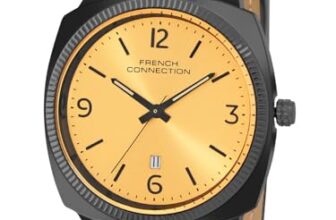 French Connection Solistice Mustard Dial Mens Analogue Watch FCN084BBL